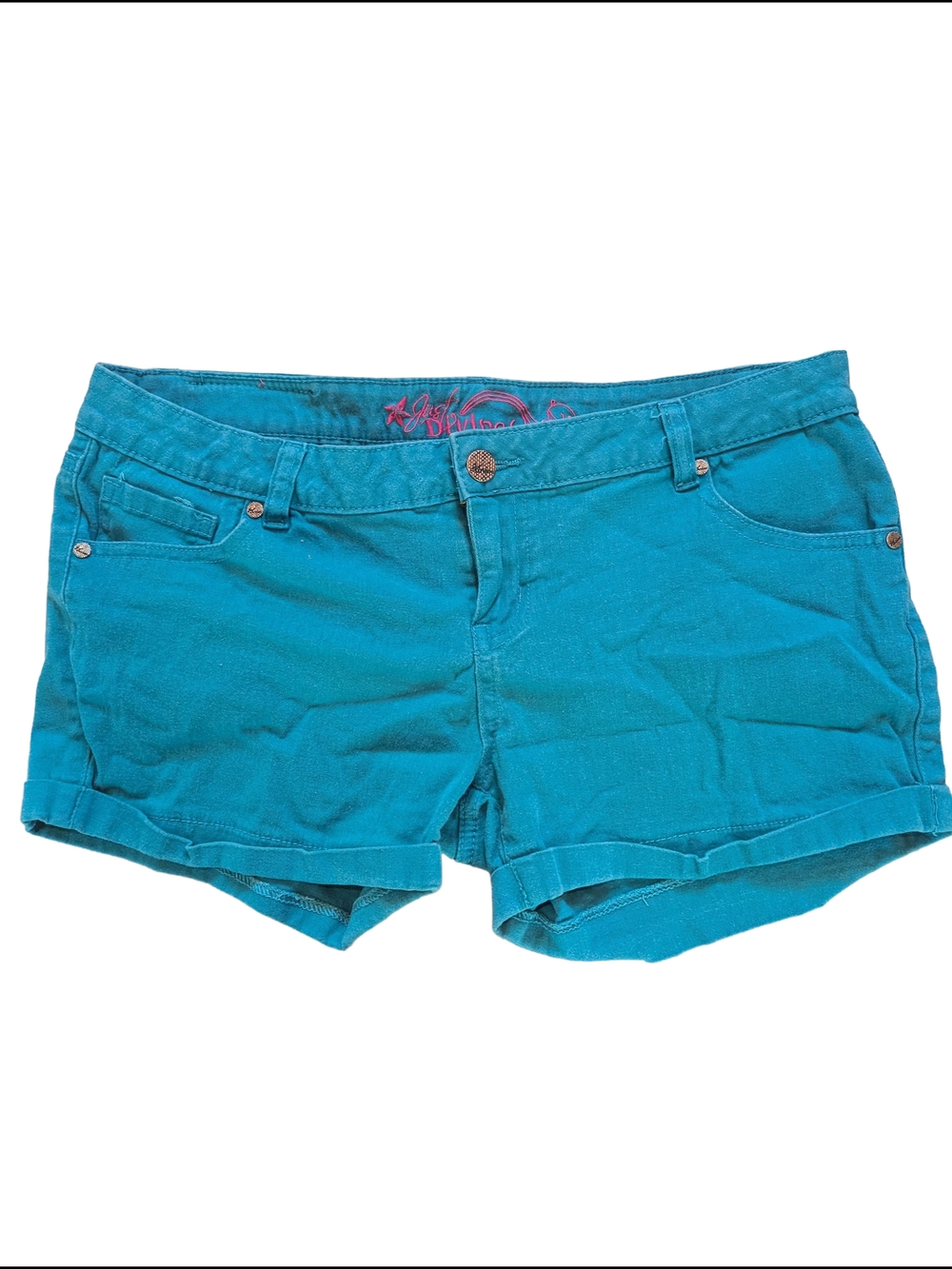 Turquoise Women's Casual Stretch Shorts